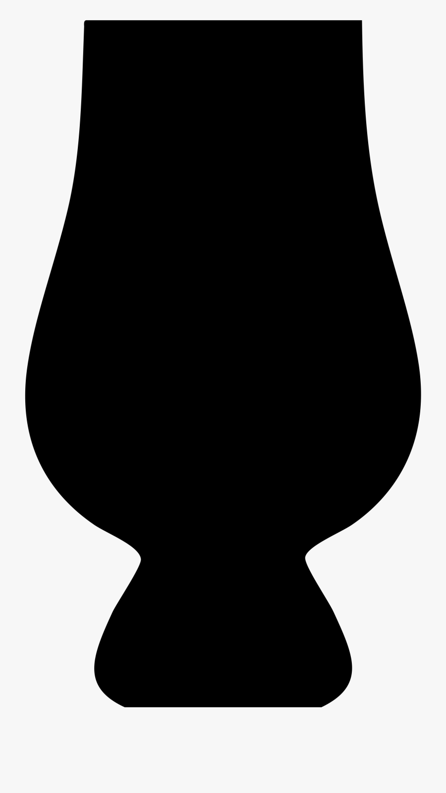 Glencairn Whisky Glass Silhouette - Whisky Glass Silhouette, Transparent Clipart