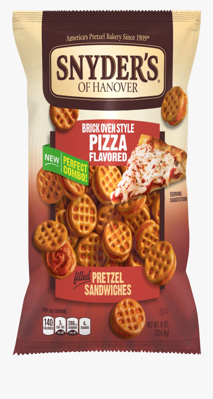 Brick Clipart Seamless - Snyder's Pizza Pretzel Sandwiches, Transparent Clipart