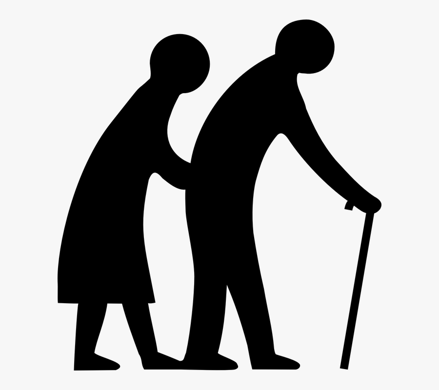 Seniors Crossing Clip Art At Vector Clip Art Online - Elderly People, Transparent Clipart