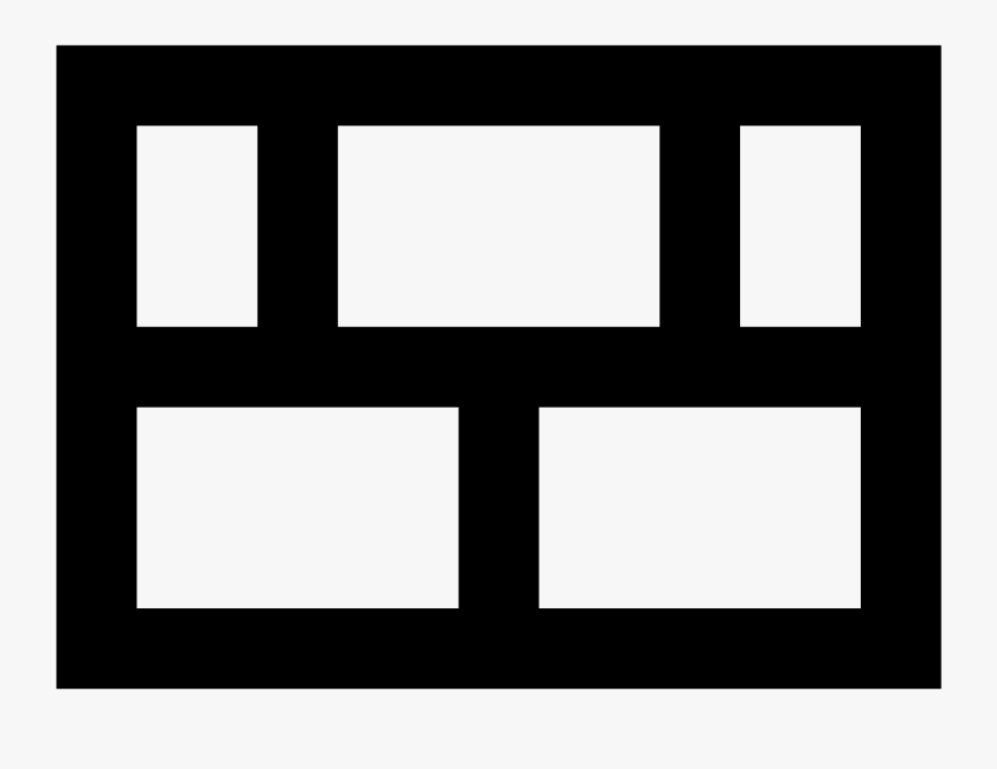 This Is A Picture Of A Brick Wall That Is Three Layers - Monochrome, Transparent Clipart