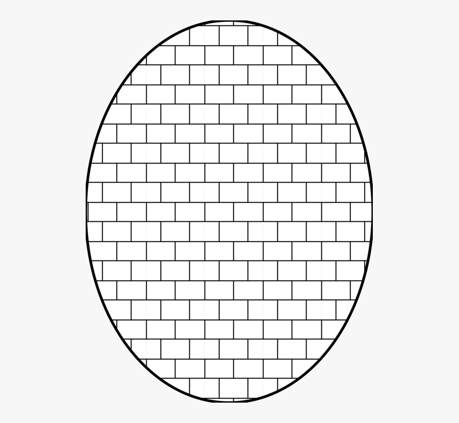 Angle,symmetry,area - Brick Pattern Outline, Transparent Clipart