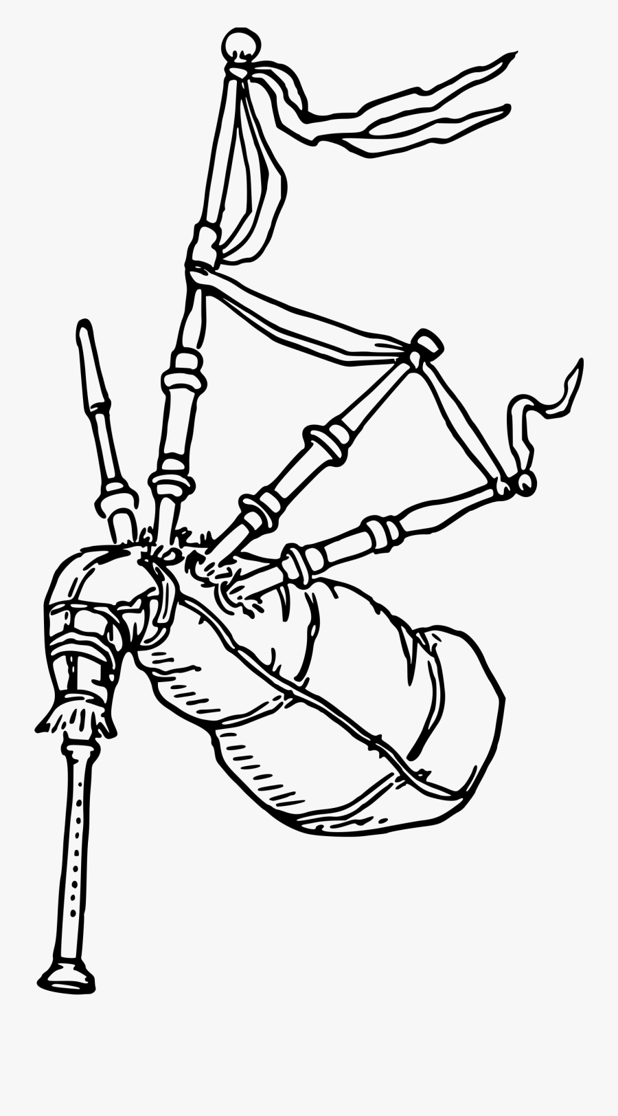 Bagpipe Clipart Clip Arts - Bagpipes Clip Art Black And White, Transparent Clipart