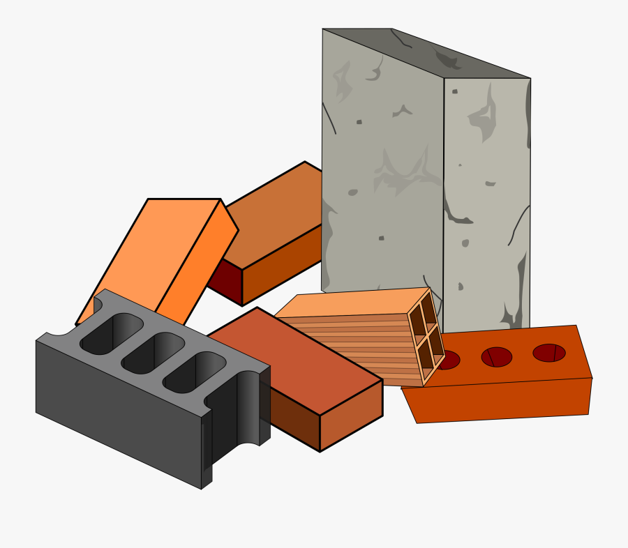 Building Materials Brick Concrete - Building Material Png Vector, Transparent Clipart