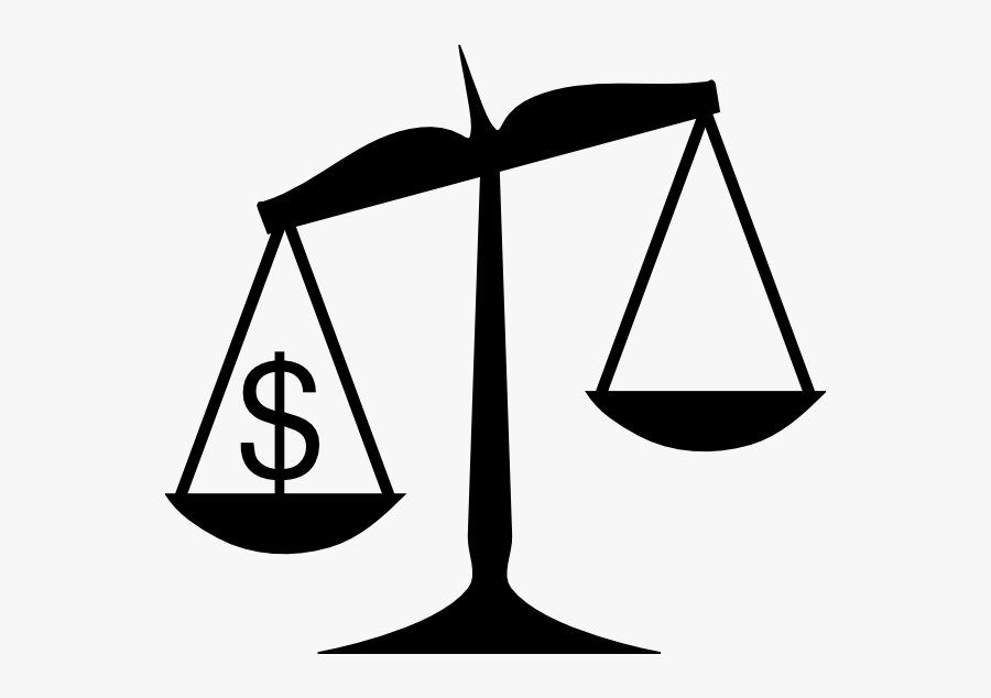 Black And White Scale Clip Art At Clker - Simbolo De La Democracia, Transparent Clipart