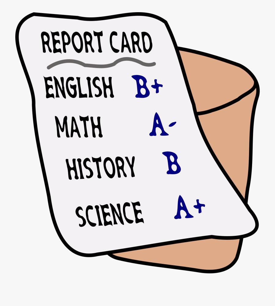 A Card Png Images - Report Card Grades Clipart, Transparent Clipart