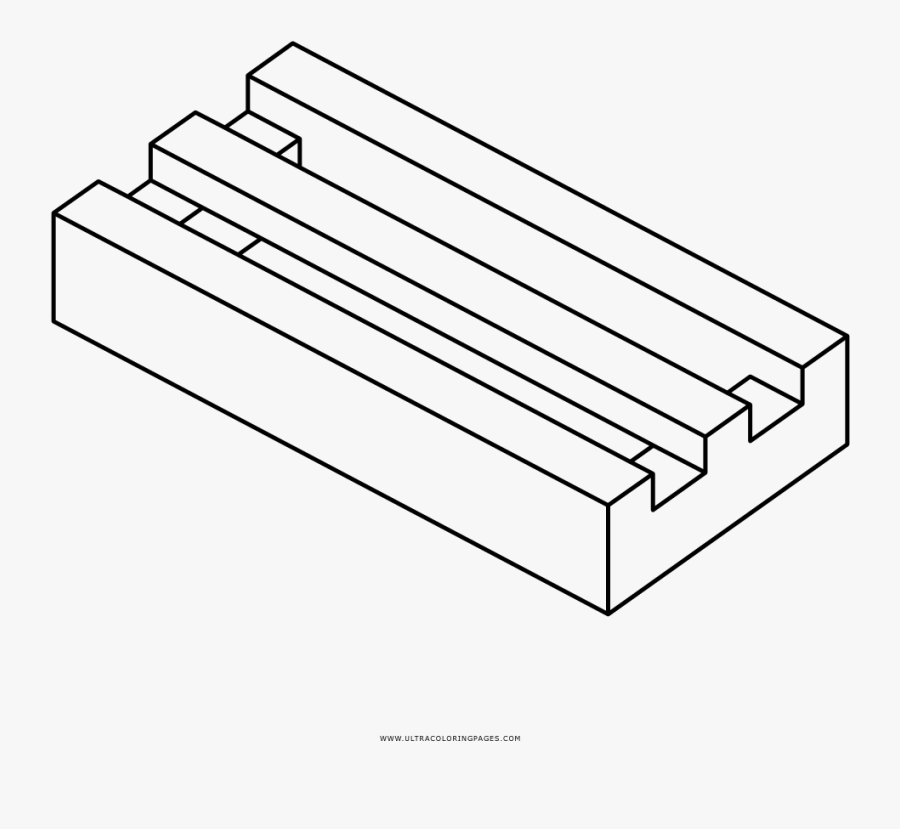 Lego Brick Coloring Page - Brick Coloring, Transparent Clipart