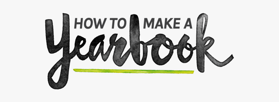 How To Make A Year Book - Yearbook Font, Transparent Clipart