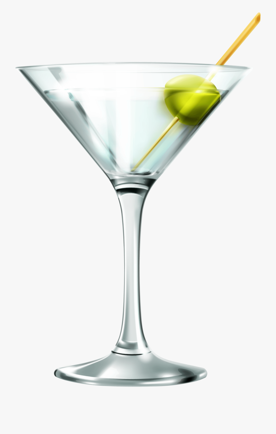 Martini Glass New Year Cliparts - Martini Glass Transparent Background, Transparent Clipart