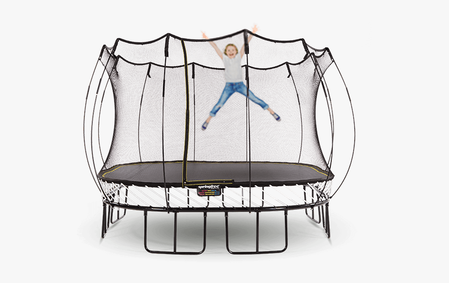 Safety Net Enclosed - Large Square Springfree Trampoline For Sale, Transparent Clipart