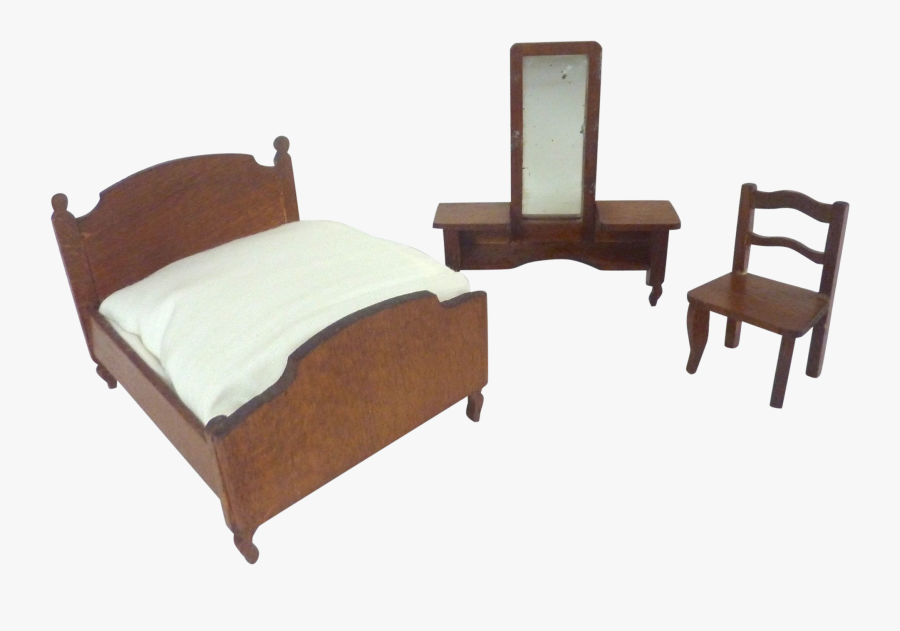 Transparent Dollhouse Clipart - Bed Frame, Transparent Clipart