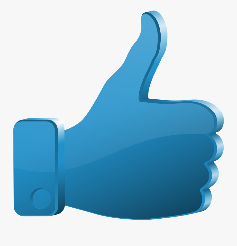 Thumbs Up Blue Transparent Clip Art Png Image, Transparent Clipart