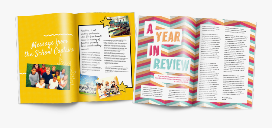 Yearbook Spread Ideas - Kids Looking Up, Transparent Clipart