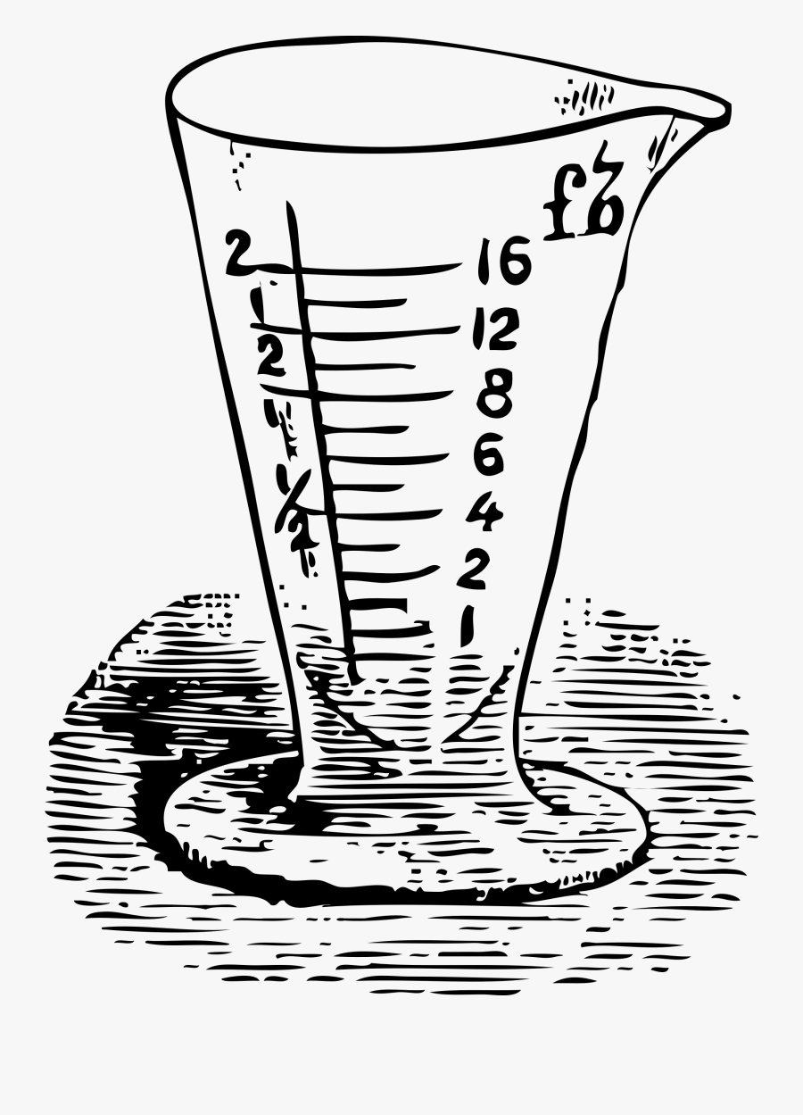 Measuring Glass In Drams - Measuring Glass Drawing, Transparent Clipart