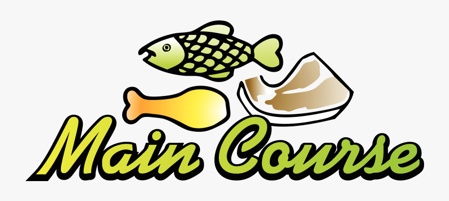 Main Course Clipart - Main Course Word Art, Transparent Clipart