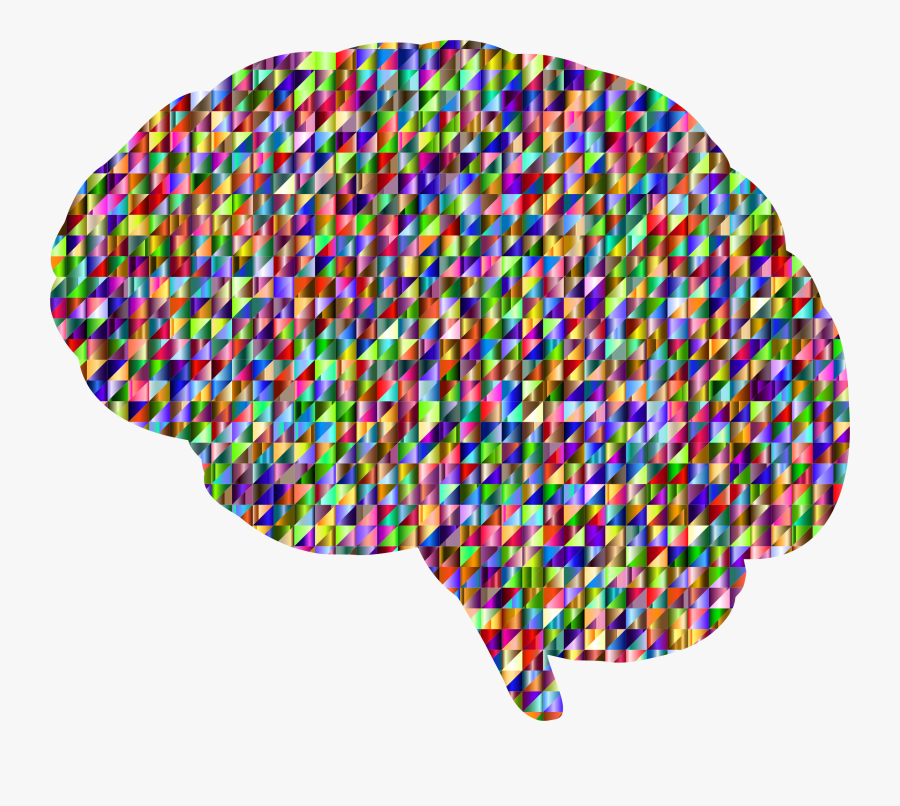 Organ,brain,psychology - Colourful Brain Transparent Bg, Transparent Clipart