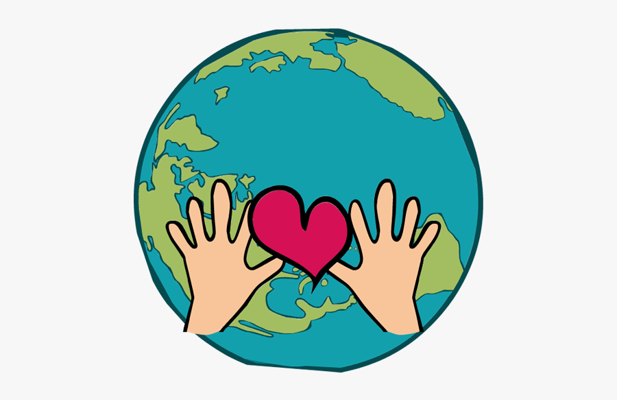 Vector Royalty Free Library Martin Luther King Day - Globe With Heart Clipart, Transparent Clipart