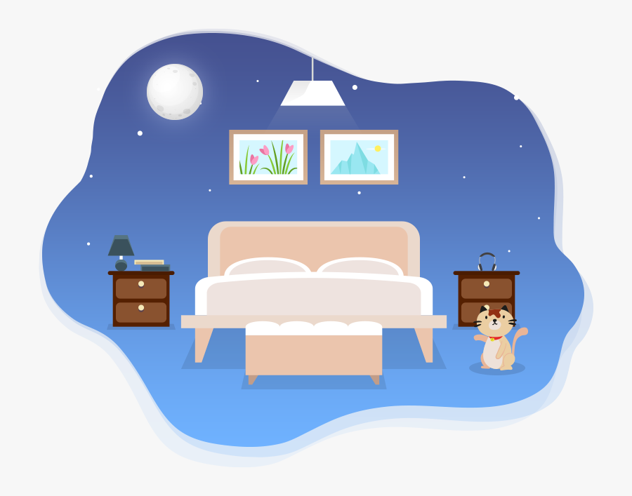 How To Set Up A Bedroom - Studio Couch, Transparent Clipart