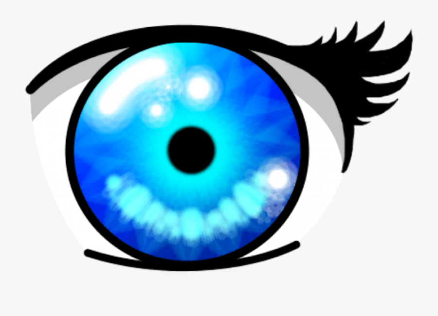 Free Png Download Anime Crystal Blue Eyes Png Images - Blue Anime Eyes Transparent, Transparent Clipart