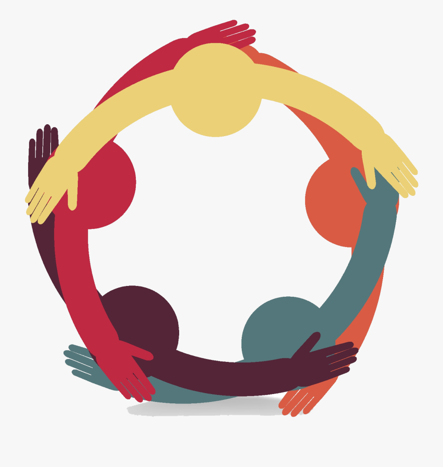 Community Spiritual Clearing Meeting - Connected Hands Logo Png, Transparent Clipart