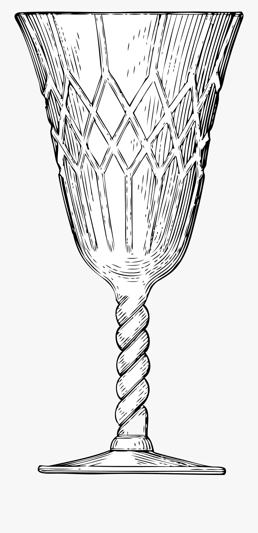 Crystal Goblet Clipart, Vector Clip Art Online, Royalty - Goblet Of Fire Coloring Page, Transparent Clipart