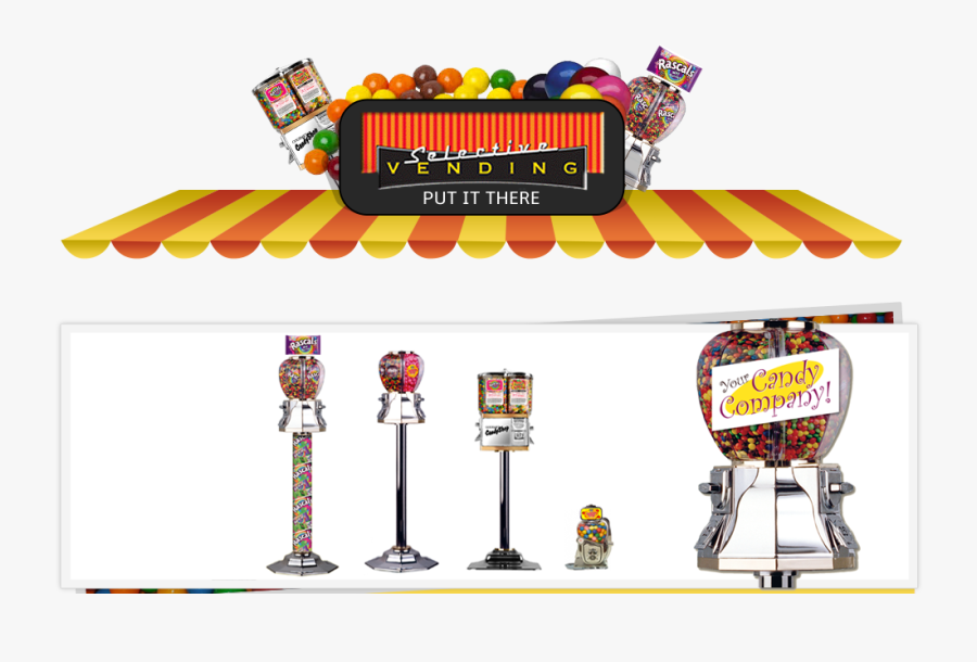 Transparent Gumball Machine Png - Candy Vending Machine, Transparent Clipart