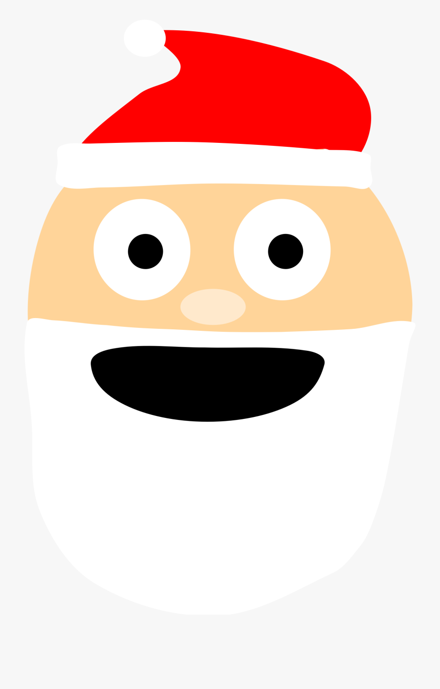 Santa Emoji Big Image Png Ⓒ, Transparent Clipart