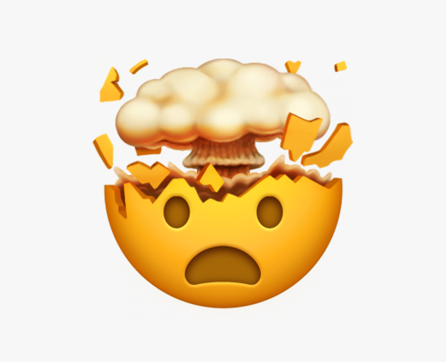 The New Emojis Coming To Your Iphone - New Head Exploding Emoji, Transparent Clipart