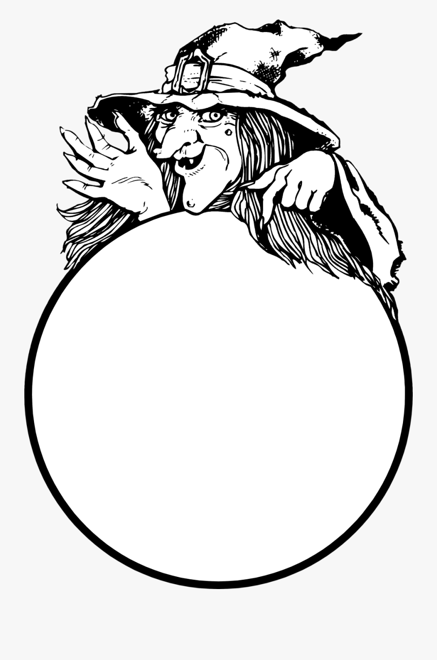 Crystal Ball Witch Free Stock Photo A Witch And Crystal - Witch With Crystal Ball, Transparent Clipart