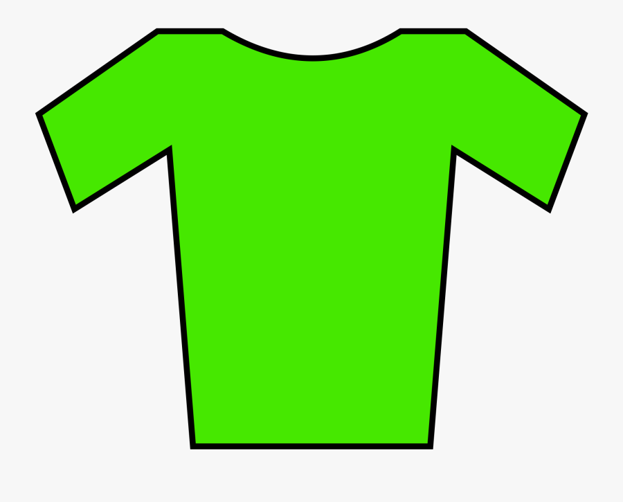 Green Football Shirt Template, Transparent Clipart