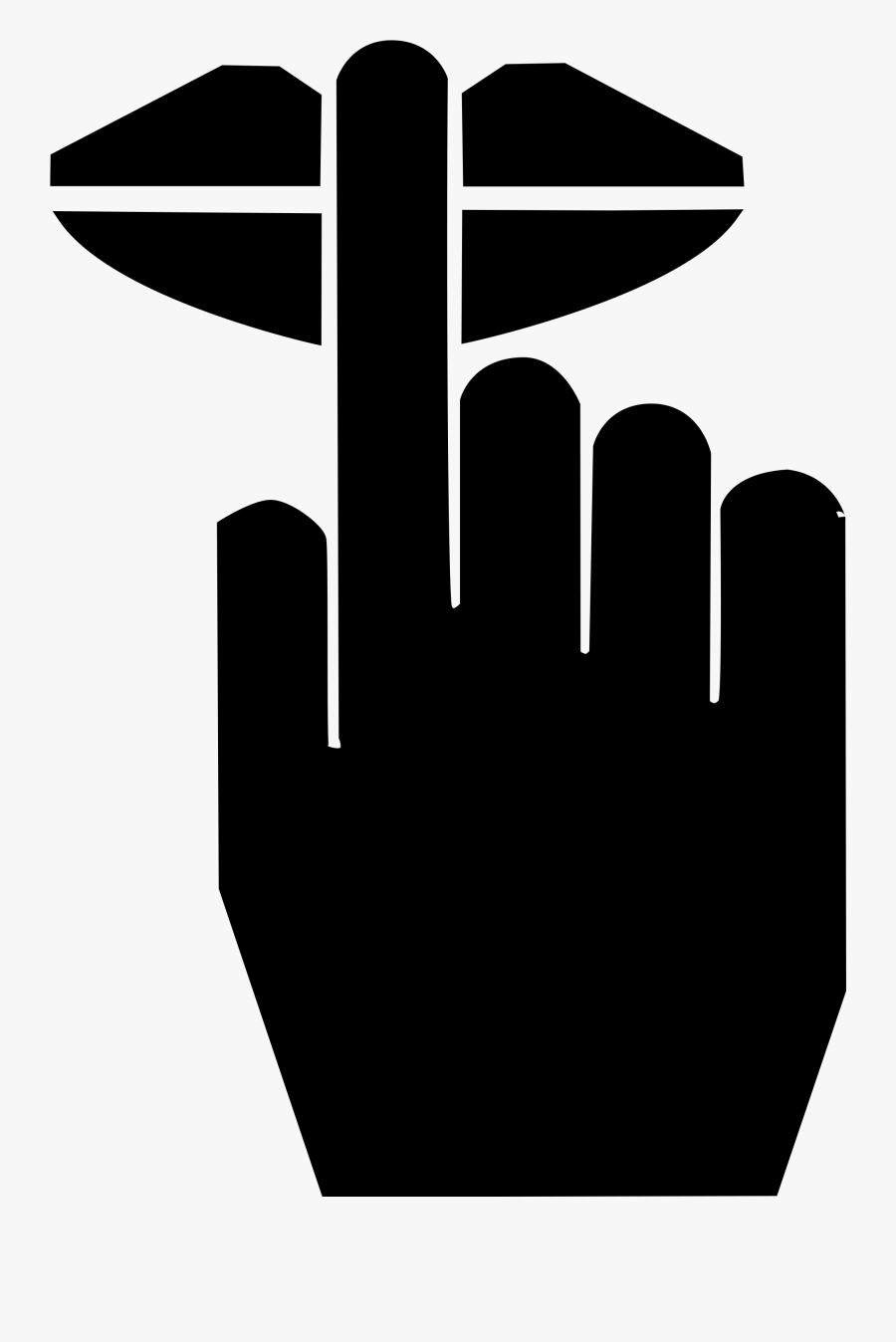 Shhh - Piktogramm Stille, Transparent Clipart