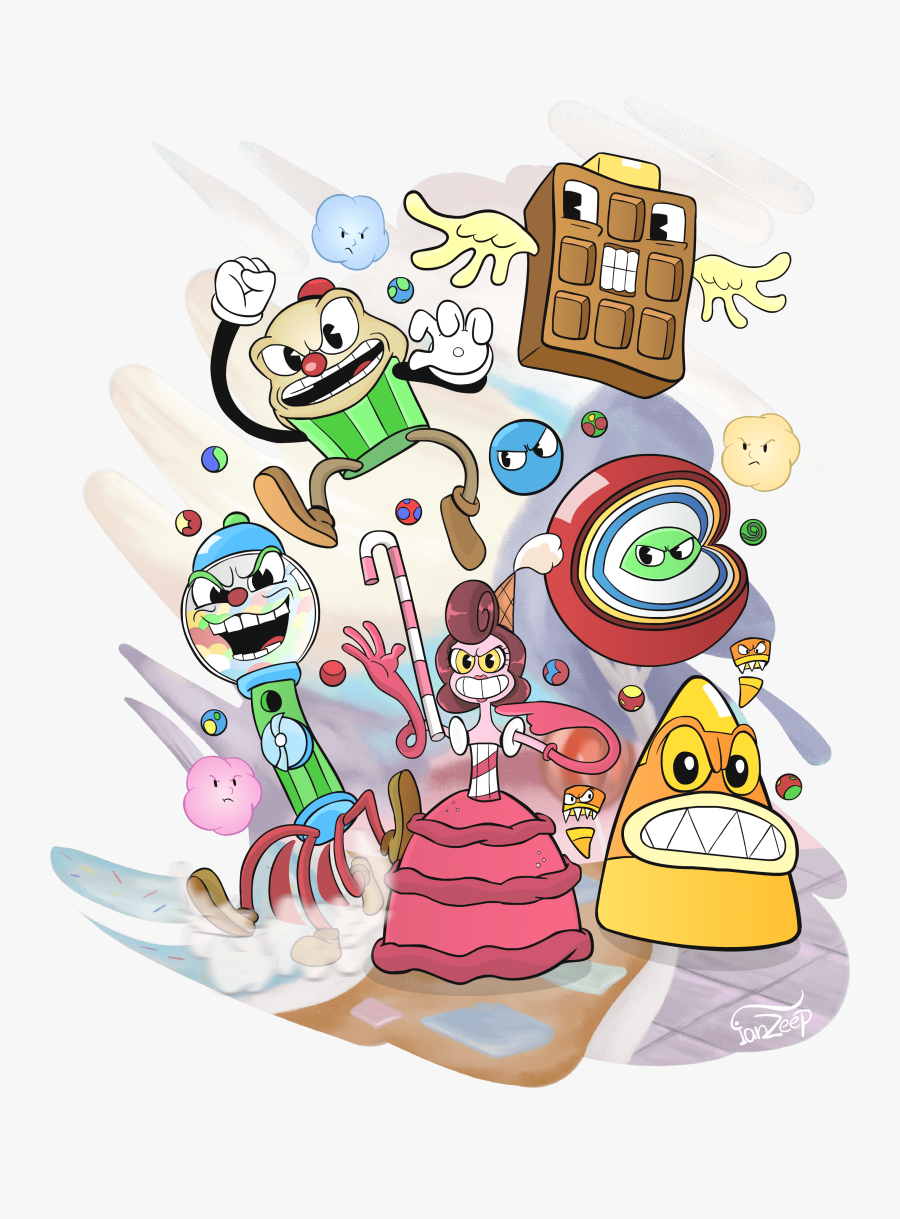 Cuphead Von Bon Bon - Baroness Von Bon Bon Candy, Transparent Clipart