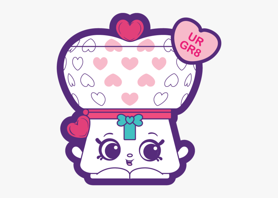 Transparent Gumball Machine Png - Love Heart Shopkins, Transparent Clipart