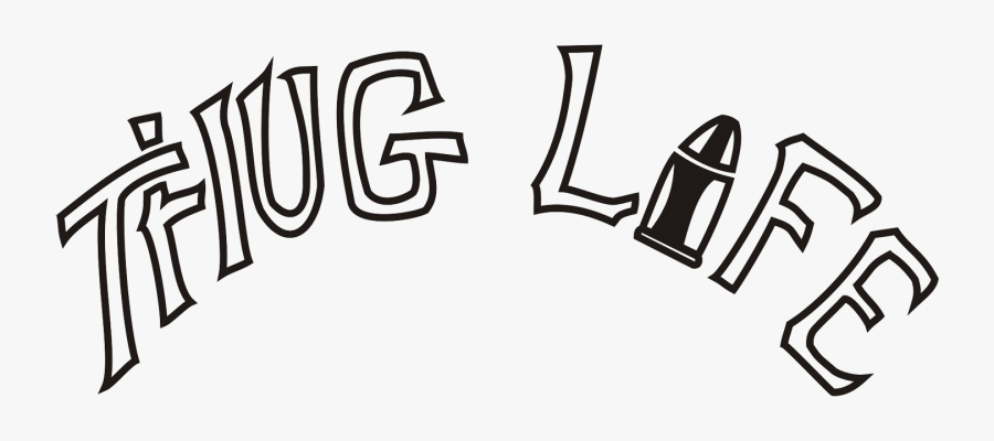 Thug Life Tattoo Png - Tupac Thug Life Tattoos, Transparent Clipart