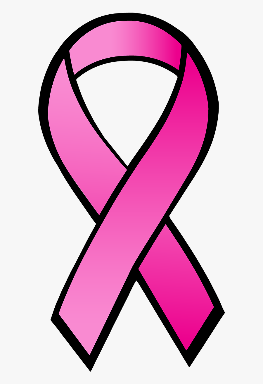 Ribbon Satin Pink Ribbon Free Picture - Transparent Background Breast Cancer Ribbon, Transparent Clipart