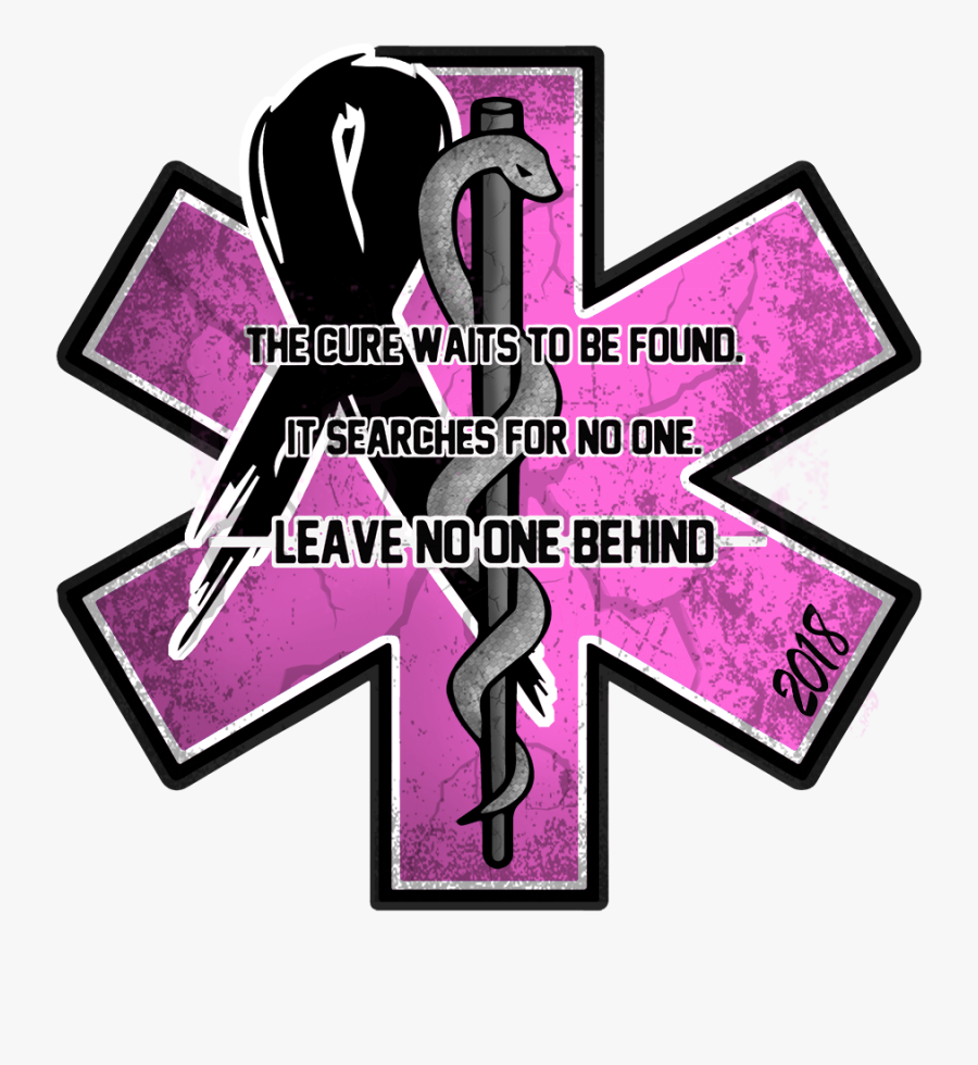 Breast Cancer Awareness Ems Decal - Ems Breast Cancer Awareness, Transparent Clipart