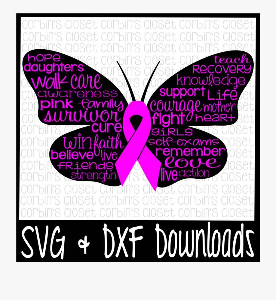 Breast Cancer Butterfly Png - Papilio, Transparent Clipart