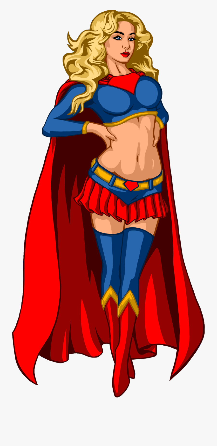 Clipart - Female Superheroes Clipart, Transparent Clipart