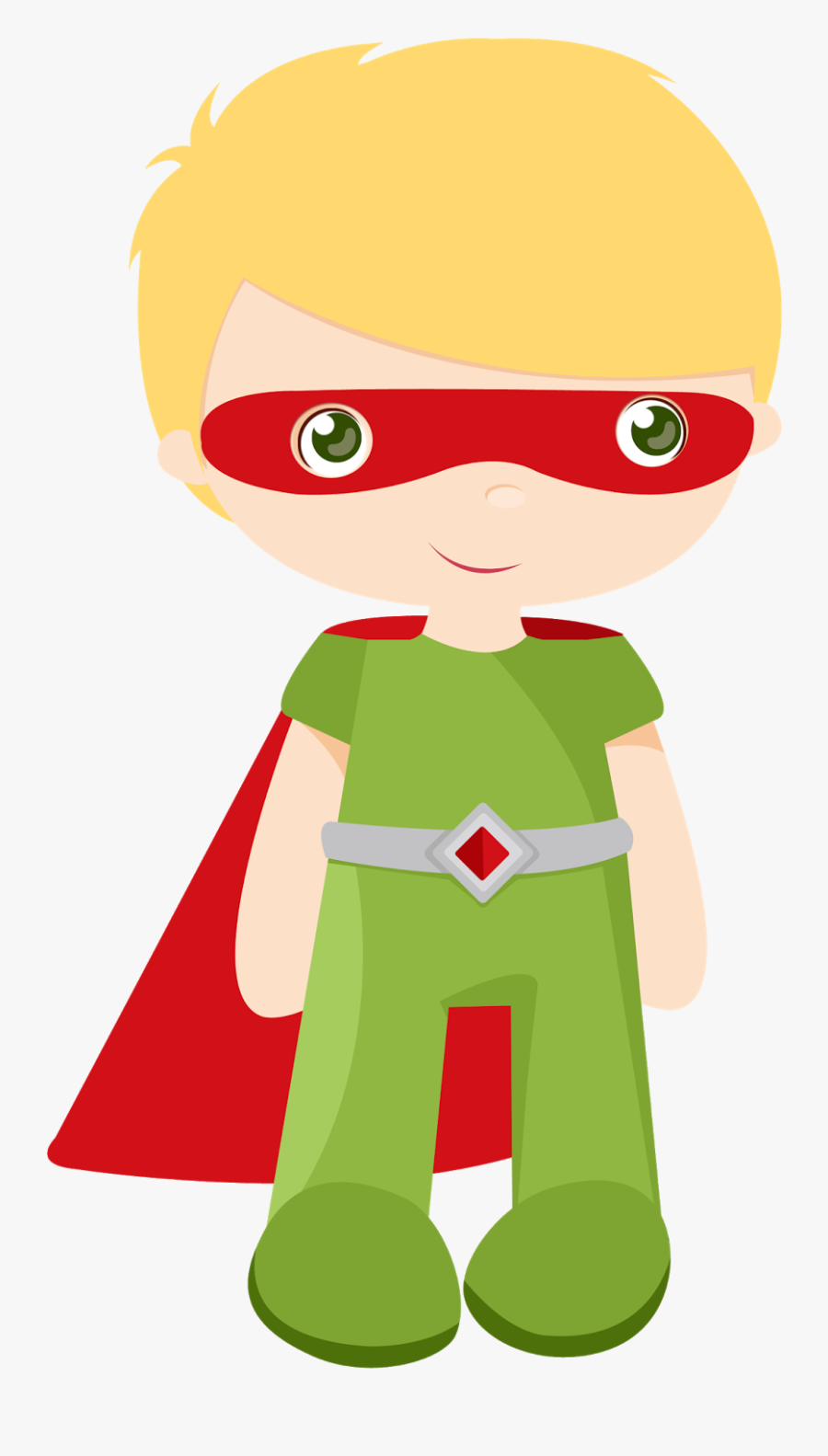 Superhero With Book Clipart - Superhero, Transparent Clipart