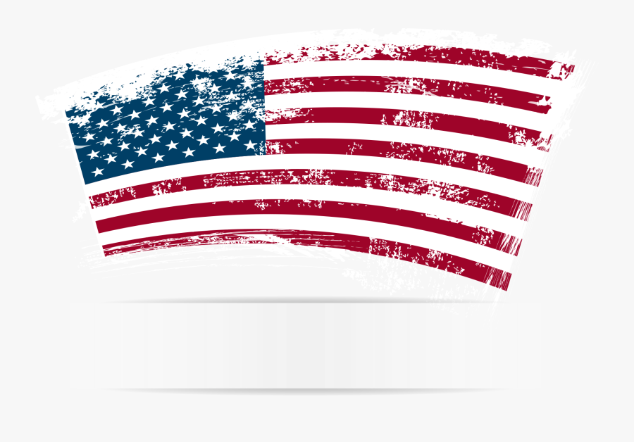 Clip Art American Flag Vector - Office Closed Presidents Day, Transparent Clipart