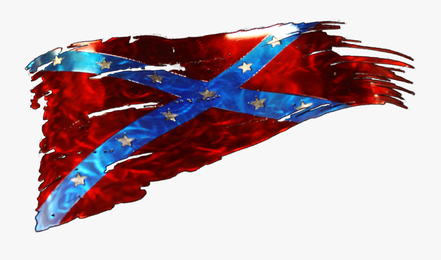 Tattered American Flag Vector - Distressed Confederate Flag Stickers, Transparent Clipart