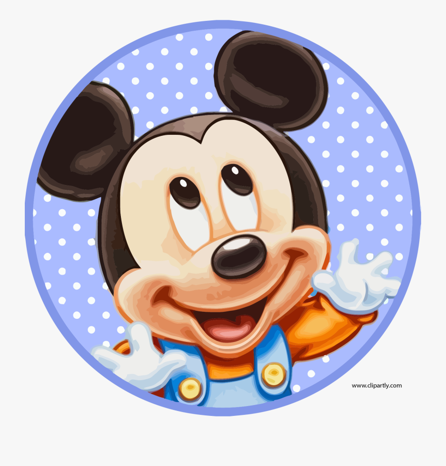 Pale Blue Mickey Clipart Png - Mickey Bebe, Transparent Clipart