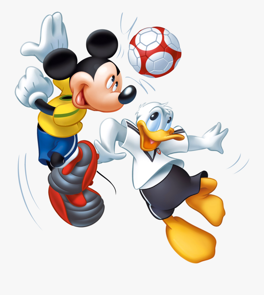 Mickey Mouse Futbol Png Clipart , Png Download - Микки Маус И Дональд Дак, Transparent Clipart