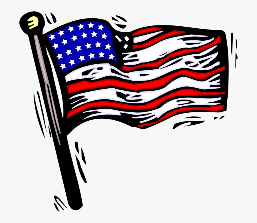 Vector Illustration Of American Flag Of United States - Autonomy Definition, Transparent Clipart