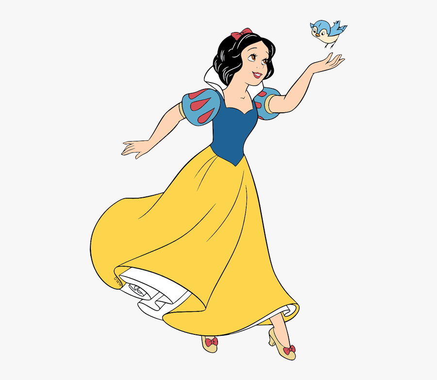 Images Clip Art Galore - Snow White And Bird, Transparent Clipart