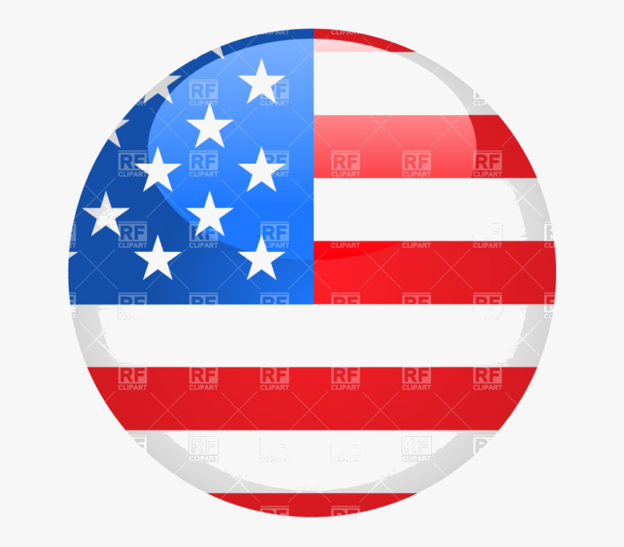 Us Flag Circle Clipart, Transparent Clipart