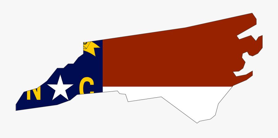 North Carolina, State, Usa, Flag, Map, America - North Carolina Map No Background, Transparent Clipart