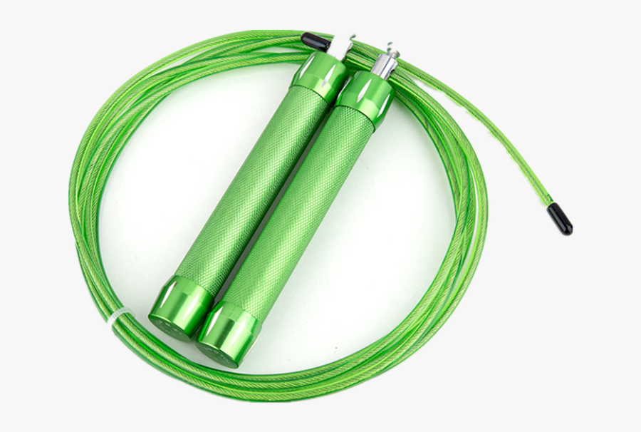 Adjustable Jump Rope With Aluminum Handle - Wire, Transparent Clipart