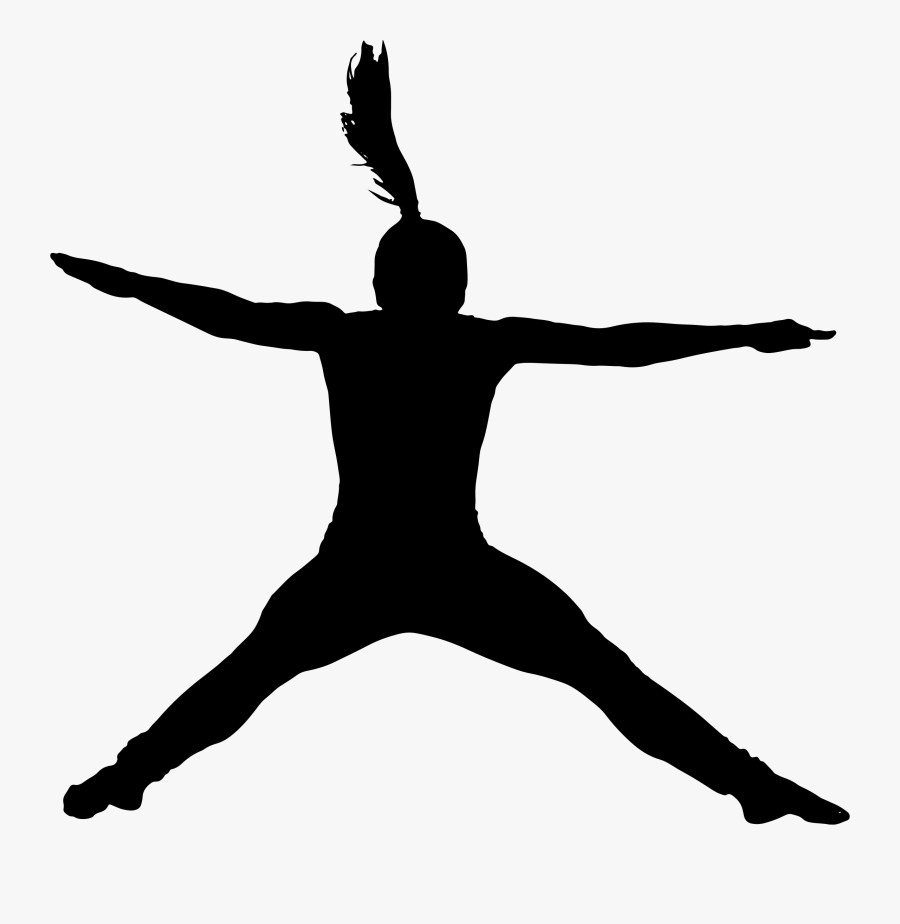 Silhouette People Jumping Png, Transparent Clipart