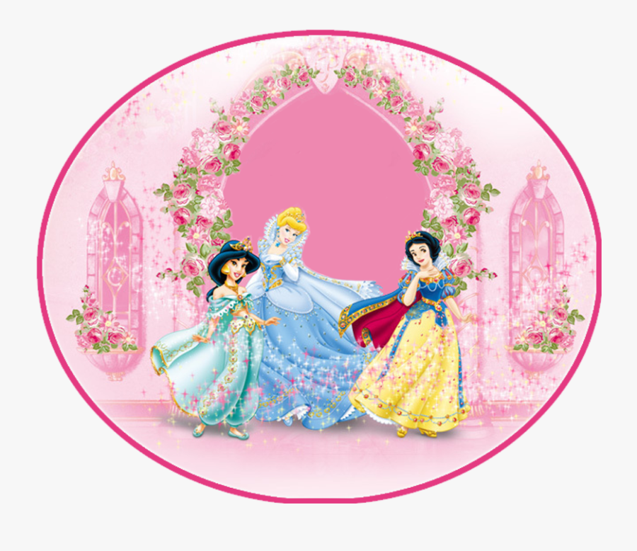 Disney Princesses Clipart - Blank Disney Princess Birthday Invitations, Transparent Clipart