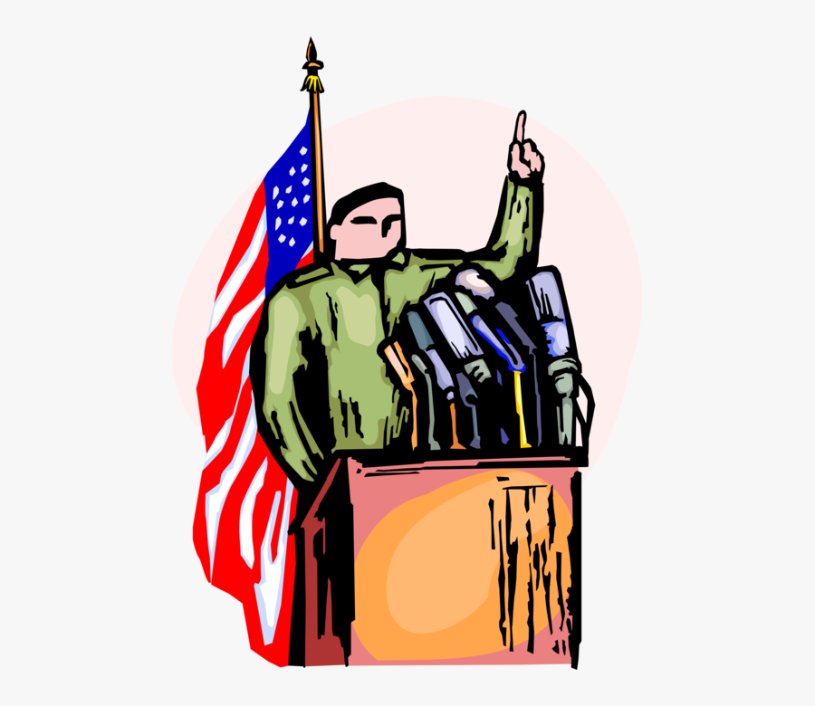 Vector Illustration Of United States Military Officer - Illustration, Transparent Clipart